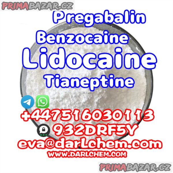 Lidocaine Tianeptine pregabalin raw Powder 137-58-6  raw Powder