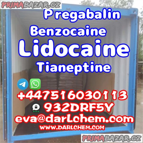 Lidocaine Tianeptine pregabalin raw Powder 137-58-6 Good Price
