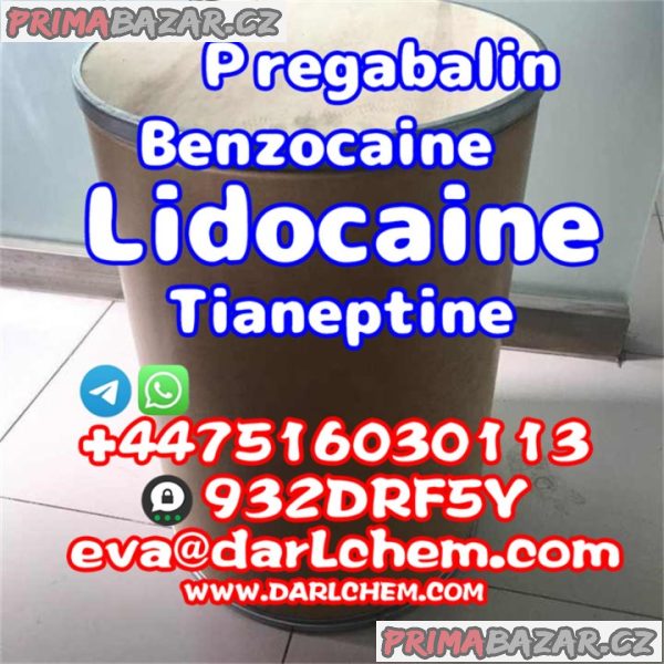 Lidocaine Tianeptine pregabalin raw Powder 137-58-6 Low price
