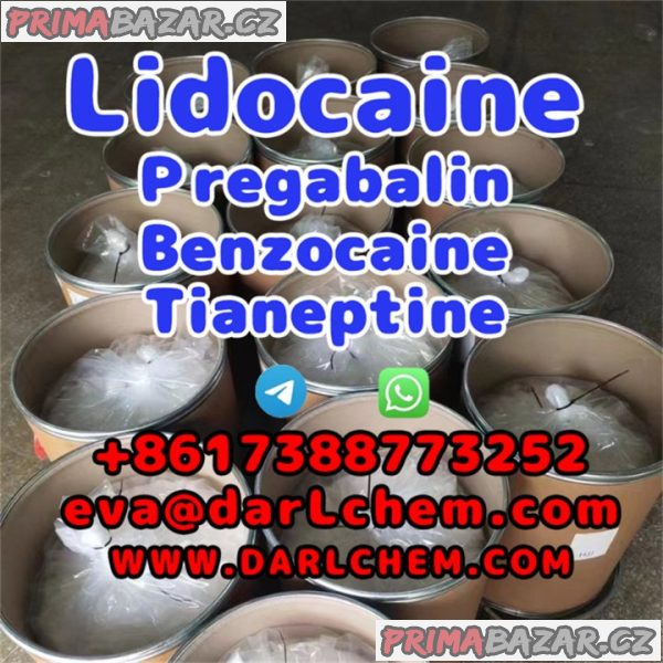 Lidocaine Tianeptine pregabalin raw Powder 137-58-6 Hot Sale