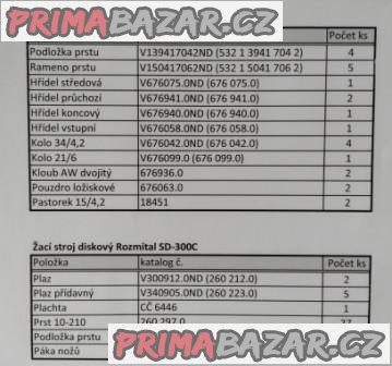 ND na Obraceč píce Rozmital OZ-676 a Žací diskový stroj s prstovým kondicionérem SD-300C