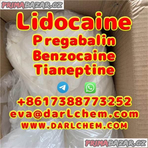 Lidocaine Tianeptine pregabalin raw Powder 137-58-6 Top Quality
