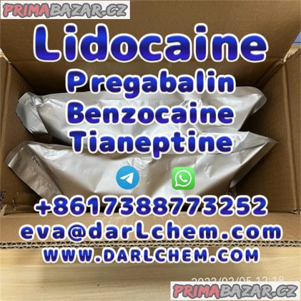 Lidocaine Tianeptine pregabalin raw Powder 137-58-6 darl Supply