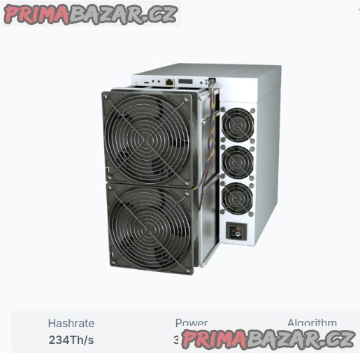 Bitmain Antminer S21 Pro 234Th SHA256 BTC Asic Miner $500
