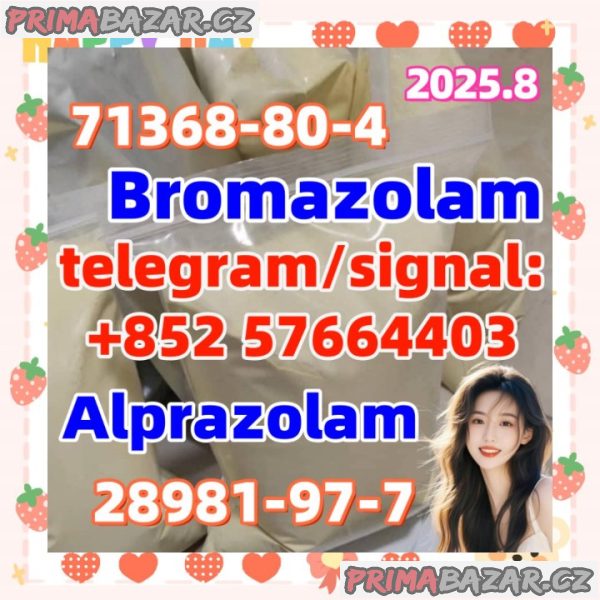 Bromazolon Raw Powder alprazolam 28981-97-7 C17h13brn4 CAS 71368-80-4 with Safe