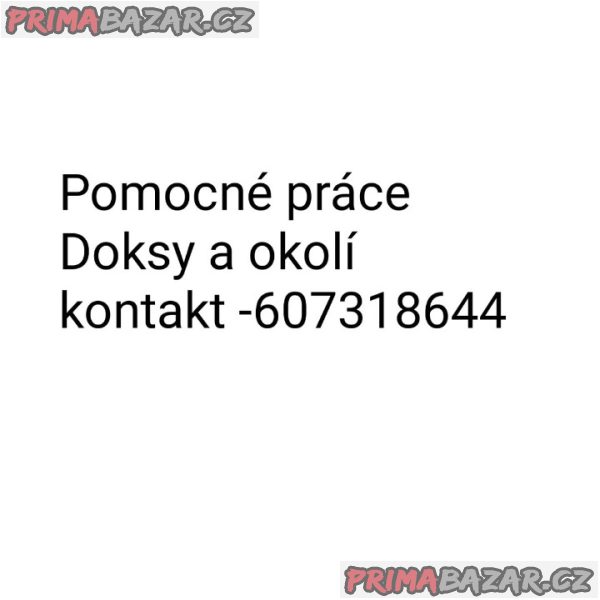 Pomocné a úklidové práce Doksy a okolí