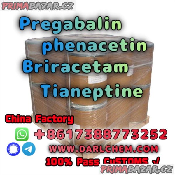 pregabalin Brivaracetam Tianeptine raw Powder crystal 148553-50-8 Top Quality