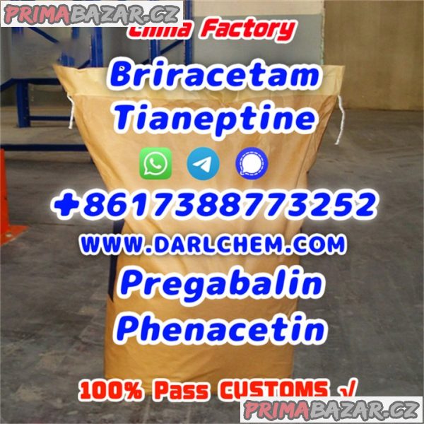 pregabalin Brivaracetam Tianeptine raw crystal powder 148553-50-8 Factory Direct