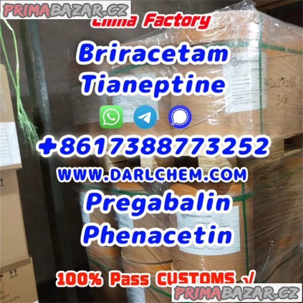 pregabalin Brivaracetam Tianeptine raw crystal powder 148553-50-8 Factory Direct