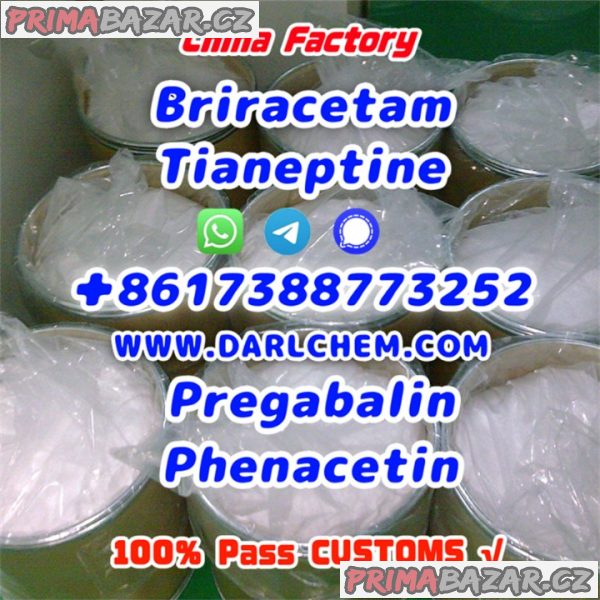 pregabalin Brivaracetam Tianeptine raw crystal powder 148553-50-8 Factory Direct