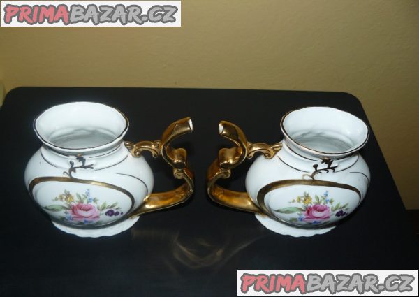 Porcelánový pohár s hrdlem 140x108x75 mm (pítko) 2 ks (sada)