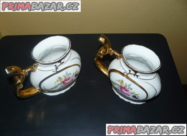 Porcelánový pohár s hrdlem 140x108x75 mm (pítko) 2 ks (sada) Porcelánový pohár s hrdlem 140x108x75 mm (pítko) 2 ks (sada)