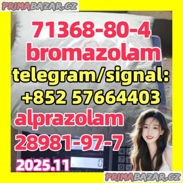CAS 71368-80-4 Bromazolam High Purity Alprazolam CAS 28981–97–7 powder top quality