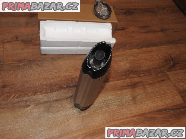 Laděný výfuk Mivv Titanium stříbrný/carbon Nový