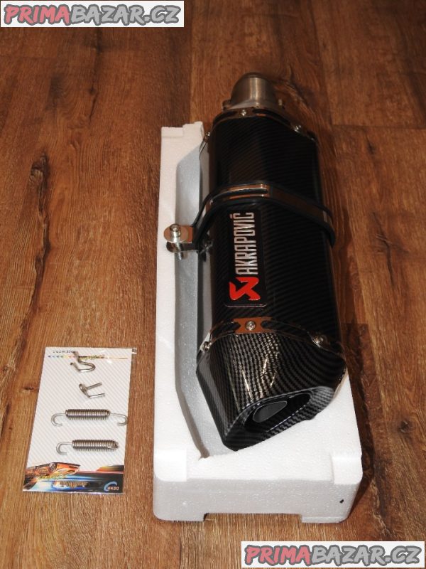 Laděný výfuk Akrapovič carbon velký Nový