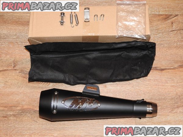 Laděný výfuk celonerezový černý mat. Nový
