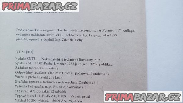 Bartsch_Matematické vzorce
