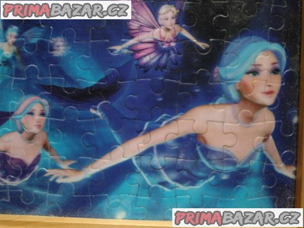 Zarámovaná barbie Mariposa puzzle Zarámovaná barbie Mariposa puzzle