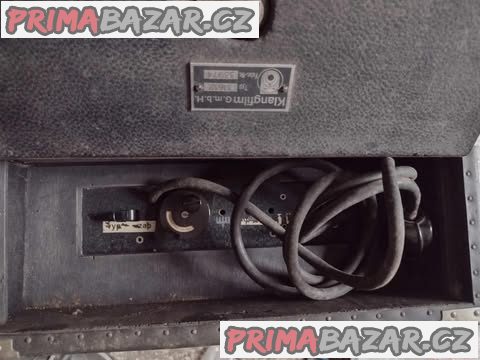 Velmi vzácný starožitný čtyřelektronkový zesilovač KLANGFILM 31612