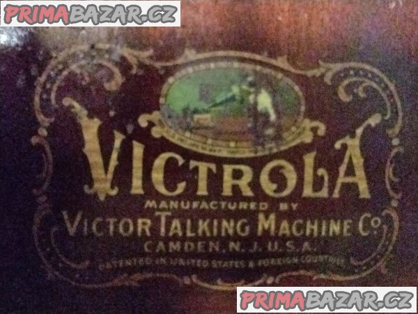 Vzácný starožitný Americký originální gramofon Victrola Vzácný starožitný Americký originální gramofon Victrola