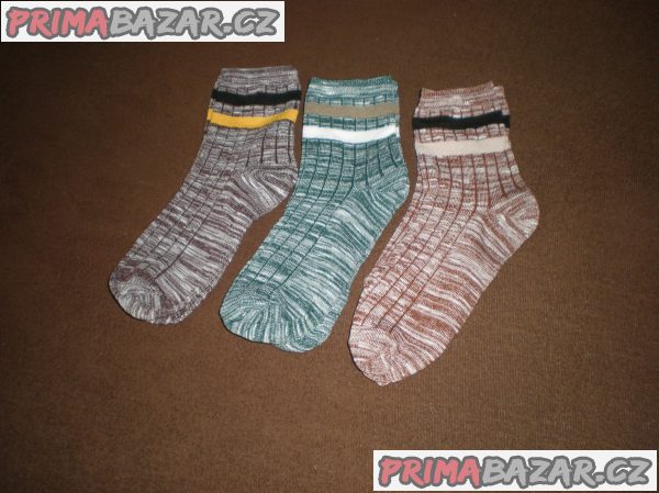PONOŽKY PÁNSKÉ 3 páry