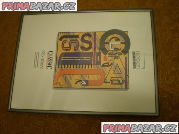 KOVOVÝ RÁM 30x40 cm - Šedý