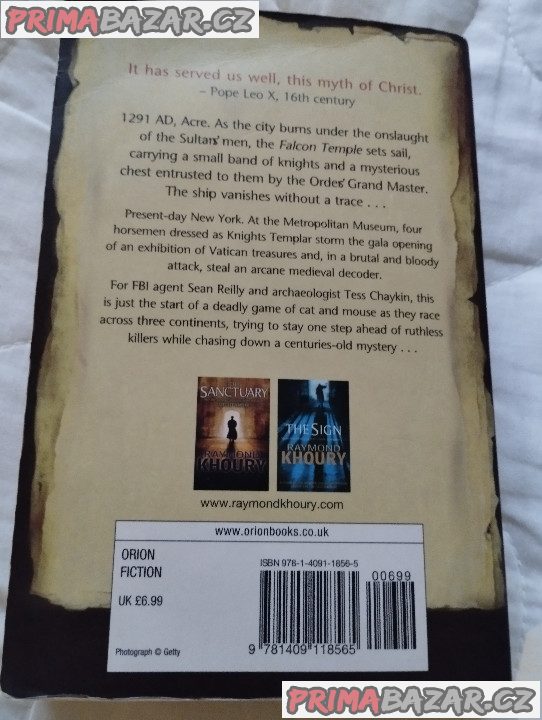 kniha v angličtině, The Last Templar