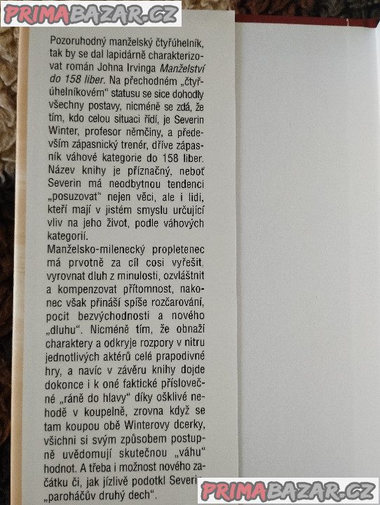 kniha, John Irving, Manželství do 158 liber kniha, John Irving, Manželství do 158 liber