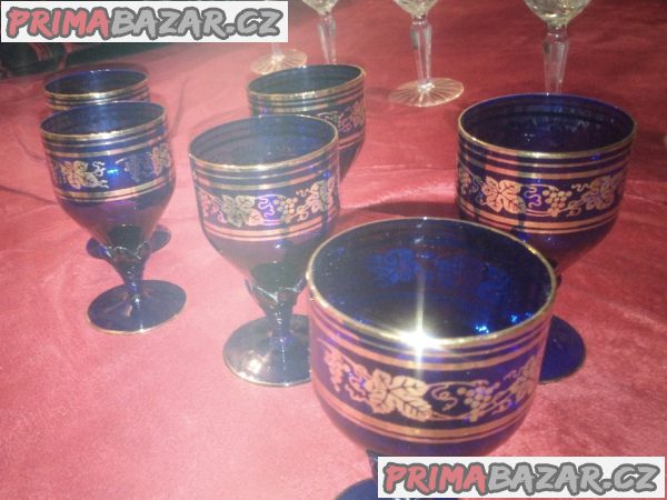 Prodám sadu broušených sklenic Prodám sadu broušených sklenic