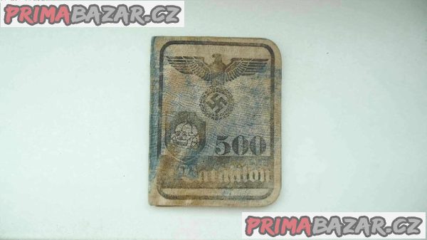 Průkaz německého vojáka 500 Bataillon
