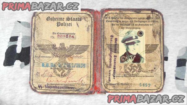 Průkaz, Geheime Staatspolizei SS