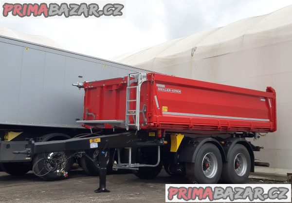Sklápěcí přívěs MEILLER MZDA 1822 M - NOVÝ / ZVEDACÍ NÁPRAVA / plachta / WAVCO Smartboard / SKLADEM - IHNED