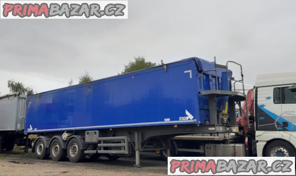 Sklápěcí návěs STAS 50 m3 / 2x NOVÁ NÁPRAVA / plachta / 5.910 kg - PRODEJ / PRONÁJEM