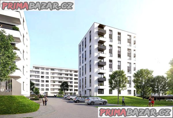Pronajmu novostavbu 1+kk Brno, Hor. Heršpice, 43 m2 ( rezidence Svratka)