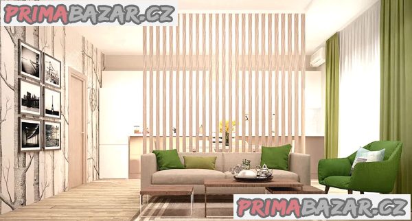 Pronajmu novostavbu 1+kk Brno, Hor. Heršpice, 43 m2 ( rezidence Svratka)