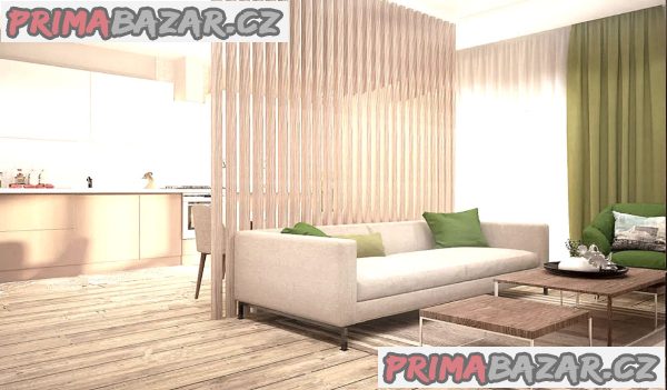 Pronajmu novostavbu 1+kk Brno, Hor. Heršpice, 43 m2 ( rezidence Svratka)