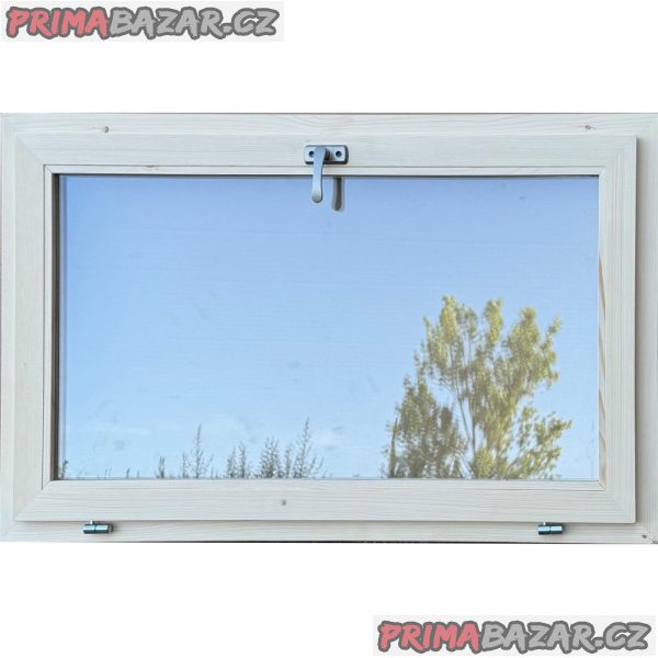 Okno 80x50 cm š/v - masiv- sklápěcí