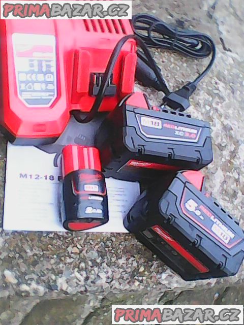 Milwaukee baterie a nabijecka M12 a M18