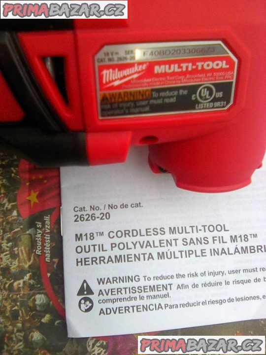 MILWAUKEE M18 BMT-0 Aku multifunkcni zarizeni