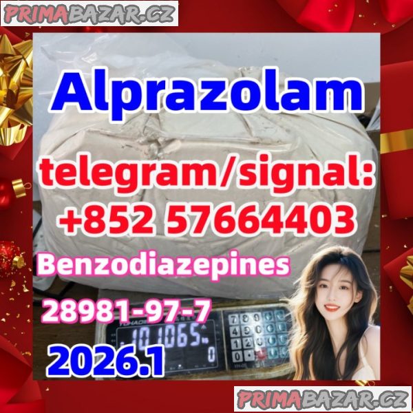 High quality Alprazolam cas:28981-97-7  Benzodiazepines 发挥好