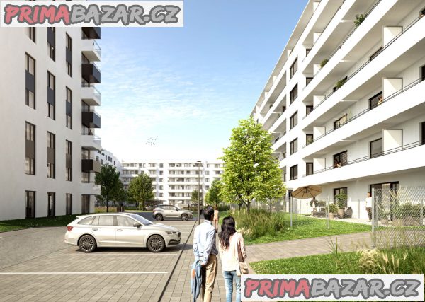 Pronajmu novostavbu 1+kk Brno, rezidence Svratka. 44 m2