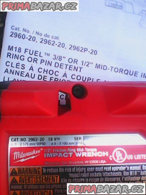 Milwaukee M18FMTIW2F12-0 1/2 Golovy 881Nm aku razak