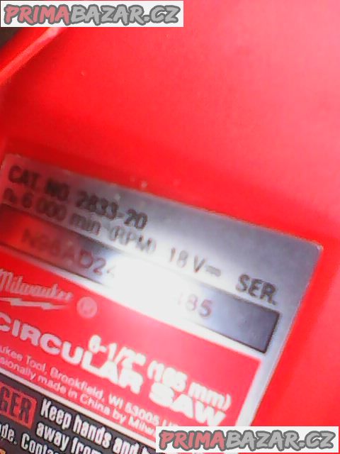 milvaukee M18 FCS552-0 okružní pila - mafl 165mm