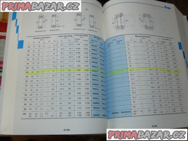 Ložisko NN 3011 K/C185 KOYO Japan (NOVÉ) válečkové dvouřadé