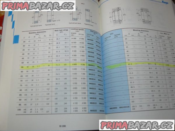 Ložisko NN 3011 K/C185 KOYO Japan (NOVÉ) válečkové dvouřadé