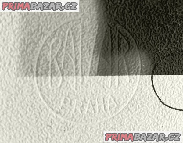 Vlasta Burian autogram, fotoateliér Balzar, krásný stav