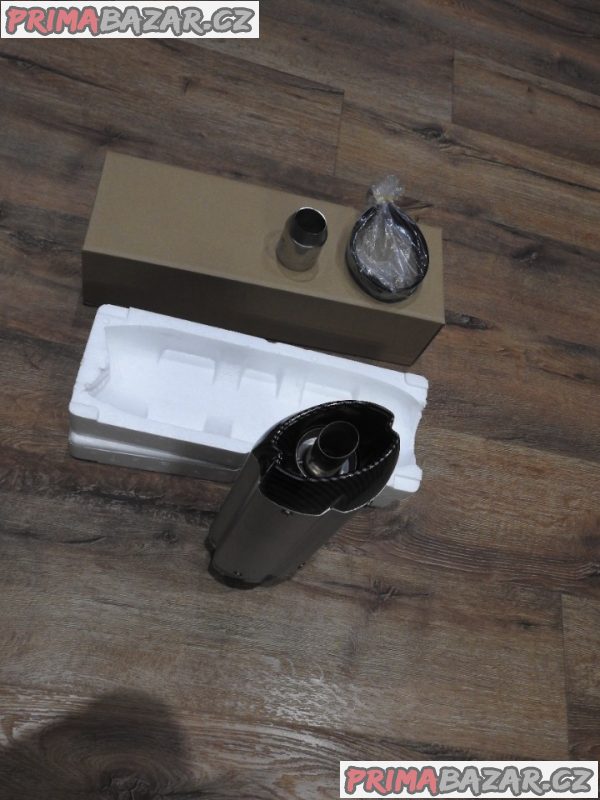 Laděný výfuk Mivv Titanium stříbrný/carbon Nový