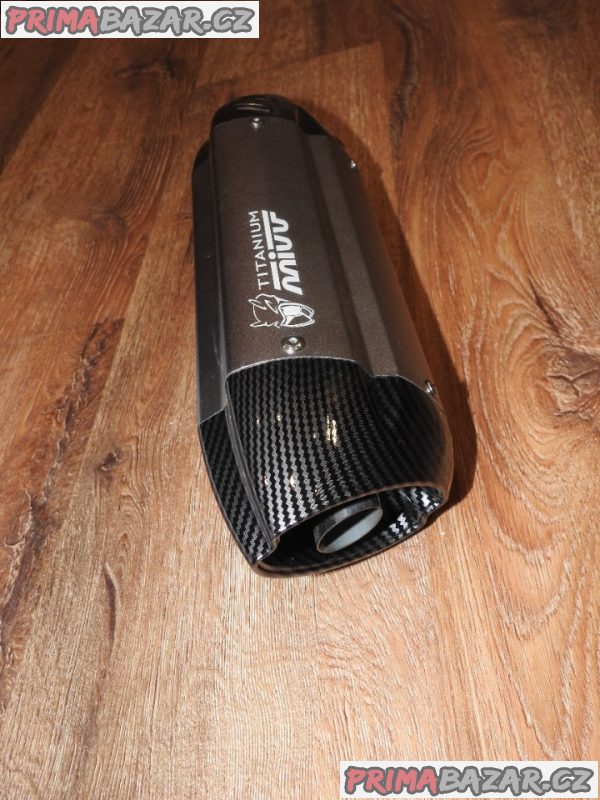 Laděný výfuk Mivv Titanium stříbrný/carbon Nový