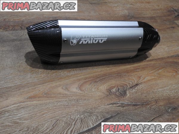Laděný výfuk Mivv Titanium stříbrný/carbon Nový