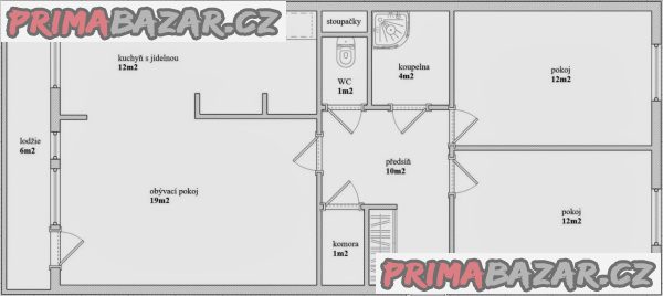 Pronájem světlého bytu 3+1 s lodžií, 77 m2 – Čerčany, ul. Havlíčkova Pronájem světlého bytu 3+1 s lodžií, 77 m2 – Čerčany, ul. Havlíčkova